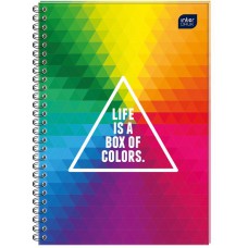 Kołobrulion A5/100 kratka INTERDRUK kolorowe marginesy